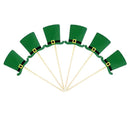 St Patricks Day Decorations Glasses Headwear Lucky Green Clover Swirl Phopo Balloons Cake Toppers for Irish Party Celebration | Plurfection.