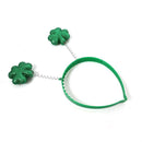 St Patricks Day Decorations Glasses Headwear Lucky Green Clover Swirl Phopo Balloons Cake Toppers for Irish Party Celebration | Plurfection.