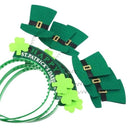St Patricks Day Decorations Glasses Headwear Lucky Green Clover Swirl Phopo Balloons Cake Toppers for Irish Party Celebration | Plurfection.