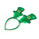 St Patricks Day Decorations Glasses Headwear Lucky Green Clover Swirl Phopo Balloons Cake Toppers for Irish Party Celebration | Plurfection.
