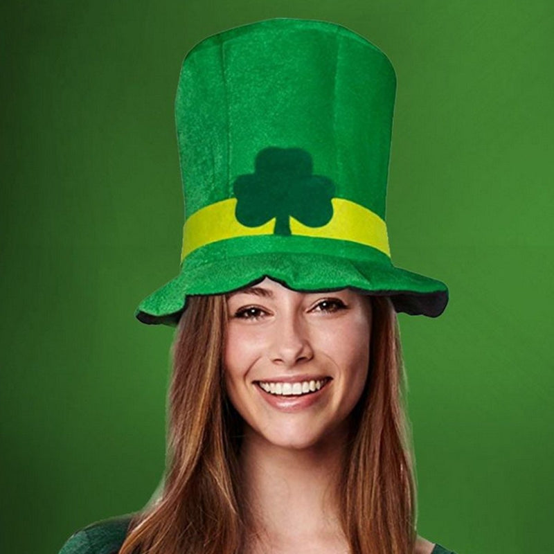 Unisex St. Patrick’s Day Green Velvet Top Hat | Plurfection.